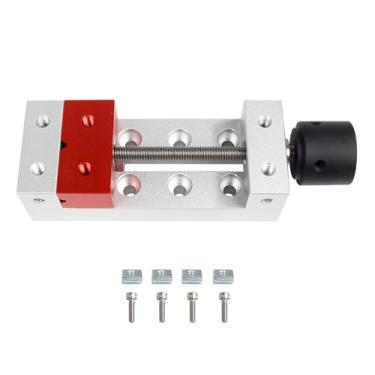 Imagem de RATTMMOTOR Molde de máquina de gravação DIY de alta precisão, mini braçadeira de torno de ângulo reto, faixa de trabalho de 50 mm para fresadora CNC DIY Mini fresadora e gravadora
