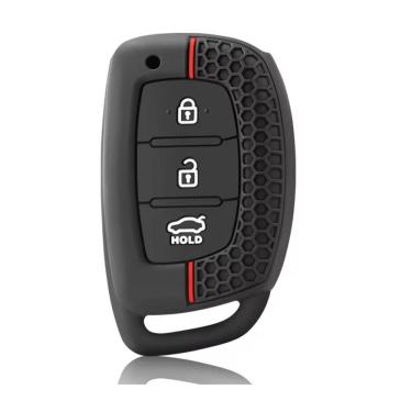 Imagem de Capa Protetora Silicone para Chaves Hyundai Creta, New Tucson, Santa fe, Elantra, Ix35, (03 Botoes)