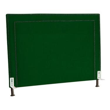 Imagem de Cabeceira Para Cama Box Solteiro 90cm Viviane Suede - Estopar, Verde