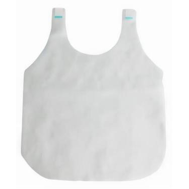 Imagem de Babador Descartável TNT Branco 30g  Restaurante 100 unids - O Broto De