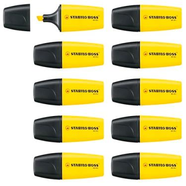 Imagem de Marca Texto - STABILO BOSS ORIGINAL Mini – Caixa com 10 unidades – Amarelo