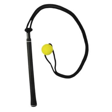 Imagem de Generic Treinamento de corda para swing de golfe Treinamento leve de velocidade de golfe com bola para força Link Velocidade para iniciantes, Black Yellow B