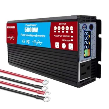 Imagem de HENGJINGTR Inversor de energia de fase dividida de 72 V a 110 V/220 V para veículos/caminhões/carros/laptops, inversor de energia de carro de 5000 watts,72 to 220v(60hz)