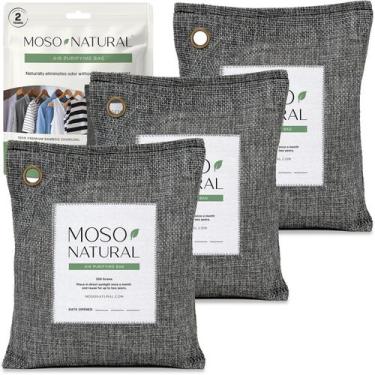 Imagem de Bolsa purificadora de ar Moso Natural 200g (pacote com 3) de carvão ve