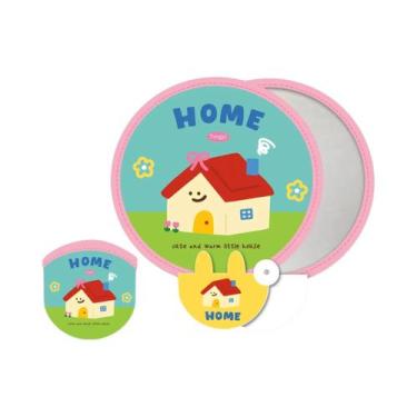 Imagem de Mini Ventilador Redondo Dobrável Fofo Com Refletor De Foto, Ventilador