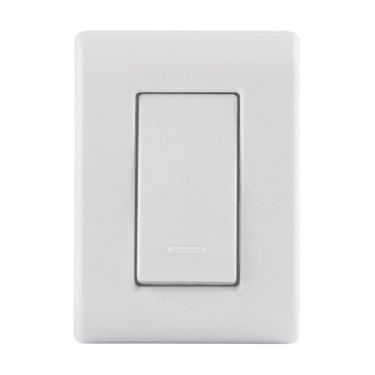 Imagem de Interruptor Sobrepor Tramontina Lizflex 1 Tecla Simples 10A