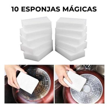 Imagem de Kit Esponja Bucha Magica Casa Limpa 10 Uni