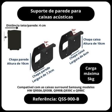 Imagem de Suportes para caixas soundbars samsung HW - Q930, Q950 e Q990 - Avatro
