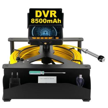 Imagem de Câmera de esgoto SYANSPAN 4.3HD com bateria DVR de 16 GB 8-10h