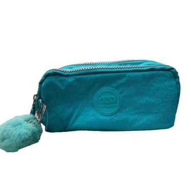 Imagem de Estojo Escolar Triplo Com Chaveiro Pompom Tuquesa Skeet - CRUZEIRO