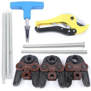 Imagem de Conjunto De Ferramentas De Alicate De Crimpagem De Tubo Composto, Alicate De Crimpagem Com Conjunto De Ferramentas Com Mandíbulas De Prensa Th 16/20/26 Mm