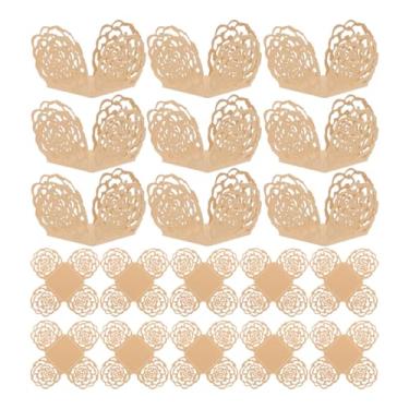 Imagem de Cabilock 50 embalagens de chocolate, embalagens de doces vazadas, papel de embalagem de chocolate para muffins cupcakes