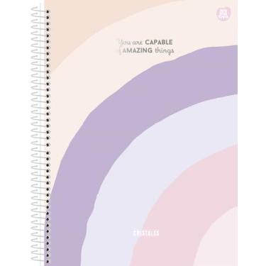 Imagem de Caderno Universitário Animativa, 20 matérias, 320 folhas, Capa Dura - Hot Stamping, Cristales Pacote com 2