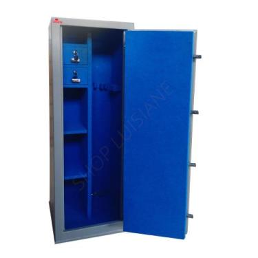 Imagem de Cofre Armário Digital Nióbio 130x42x42 para 07 armas longas CR, CAC - 