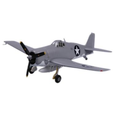 Imagem de Easy Model F6F Hellcat VF-4 1942 Kit de modelo pré-pintado em escala 1/72 pré-pintado com suporte de exibição