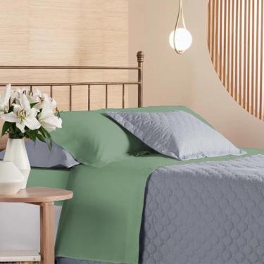 Imagem de Jogo De Cama Casal 200 Fios Privilege - Andreza Verde