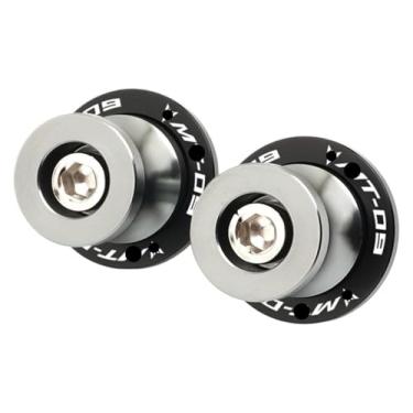 Imagem de BYYINGSUS Parafusos de suporte deslizantes de bobinas de braço oscilante de 6 mm acessórios de motocicleta compatíveis com Y&AMAHA MT03 MT09 MT10 MT 03 09 10 Mt03 Mt09 Mt10 (titânio Mt09)