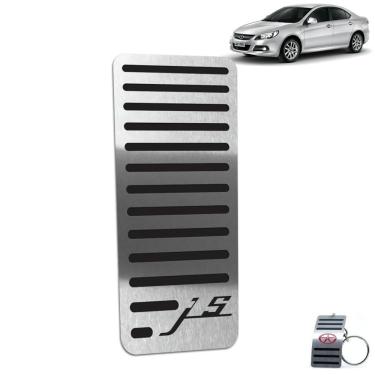 Imagem de Descanso de Pé Aço Inox Jac J5 2011 A 2016 Preto