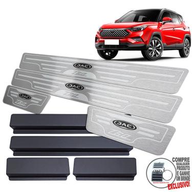 Imagem de Soleira De Porta Em Aço Inox Jac T60 Prata Baixo Relevo