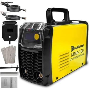 Imagem de Máquina de Solda Inversora,Portatil de Alta Potência com Acessórios MMA180（220V/120A) (Amarelo-220V)