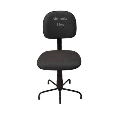 Imagem de Cadeira Secretaria Pra Costureira Pé Da Base Menor Tecido