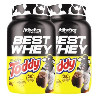Imagem de Kit 2 Best Whey Proteina Isolado Hidro Toddy 900G Atlhetica