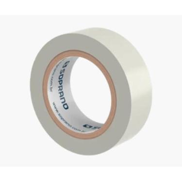 Imagem de Fita isolante 10 mts branca soprano filme de pvc adesivo de resina