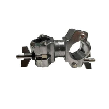 Imagem de menolana Suporte de percussão para tambor, suporte de metal ajustável e resistente para instrumentos musicais, braçadeira de tambor à prova de ferrugem, firme