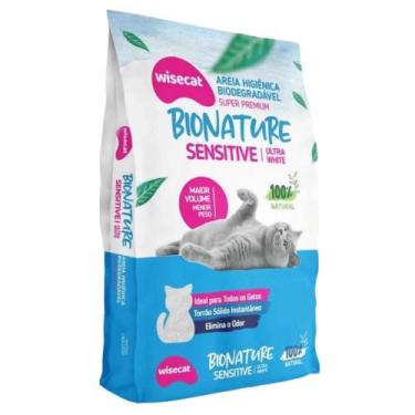 Imagem de Areia Higiênica Biodegradável Bionature Sensitive 4 kg - WC CAT