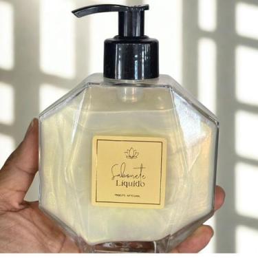 Imagem de Porta sabonete liquido frasco vidro para lavabo 200ml - Vitezdecor