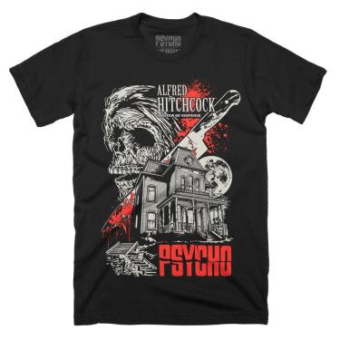 Imagem de Camiseta ROCKINSTONE Psycho Check In. Relaxe. Tome um banho