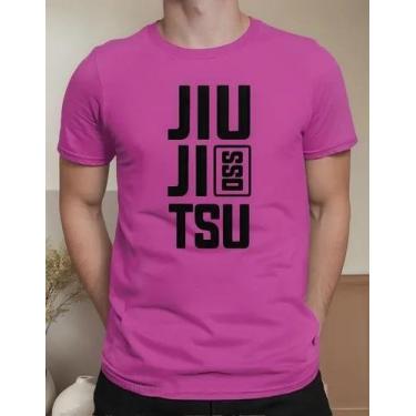 Imagem de Camiseta Camisa Algodão Feminina Masculina Adulto Luta Jiu Jitsu OSS M