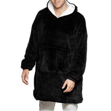 Imagem de Manta de lã com capuz Robe Polar Fleece Plush Winter - Lightbek Offici