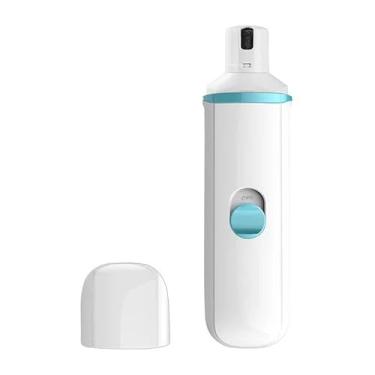 Imagem de Liusj JUnst Feiyx Moedor de unhas de cachorro elétrico para animais de estimação aparador de unhas poderoso e indolor patas cuidados e suavização para cães e gatos pequenos e grandes (cor: azul)