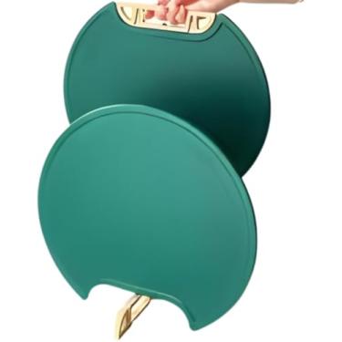 Imagem de Tábua de Corte Cozinha Tábua de Carne Antibacteriana com Suporte 37 x 33 cm Verde