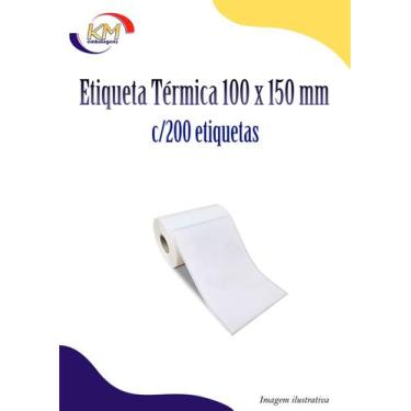Imagem de Etiqueta Térmica 100 x 150 mm rolo c/200 unid - e-commerce, comércio v