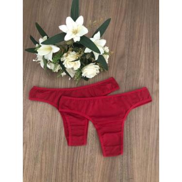 Imagem de Calcinha básica tradicional. - Nobreza Real Lingerie, Vermelho, 46