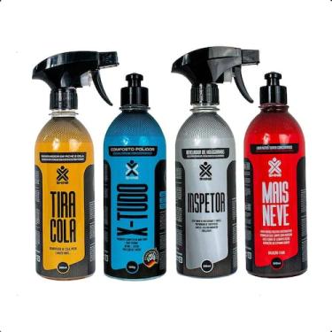 Imagem de Kit Lavar Carro Com Shampoo Inspetor De Hologramas Cera Polidora E Tir