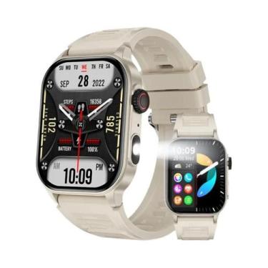 Imagem de Relógio Inteligente Masculino À Prova D'água Com Bluetooth, Militar, E