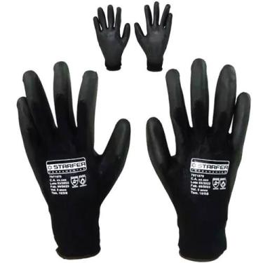 Imagem de Luva Segurança EPI  Malha Tricotada Pigmentada Revestida em PU M G XG 