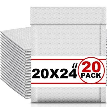 Imagem de Pacote com 20 envelopes Bubble Mailers, 50x60 cm, impermeáveis - Ireer