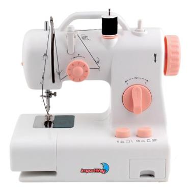 Imagem de Mini Máquina De Costura Reta ImportWay Portátil - Branco 2 Velocidades