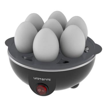 Imagem de Cozedor Ovos A Vapor Egg Ovos Perfeitos Rapidamente Portátil Cor Preto