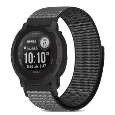 Imagem de Koazon Pulseira de relógio de nylon compatível com Garmin Instinct 2/3 de 45 mm/1 Solar, pulseira esportiva macia e leve respirável de 22 mm para Instinct 2 Surf/Tactical/Esports/Tide Acessório