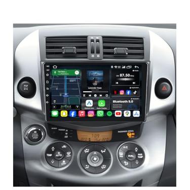 Imagem de Rádio de carro 4 GRAM + 64 ROM para Toyota RAV4 2007-2012: Android 13 estéreo com carplay sem fio Android Auto 9 polegadas 1280 x 800 IPS unidade de cabeça de tela sensível ao toque Navegação GPS 5G