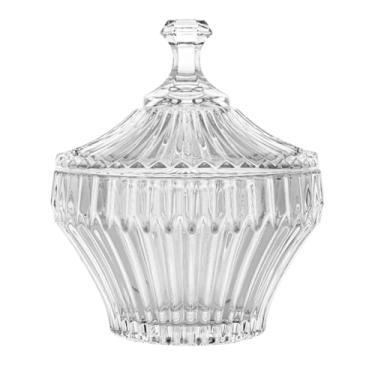 Imagem de Bomboniere Potiche De Vidro Decorativo Resistente Grande 14x12 cm