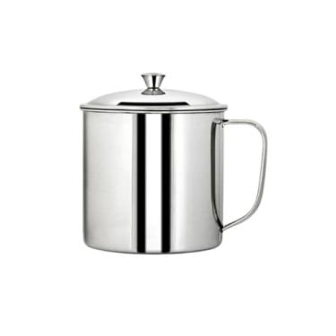 Imagem de Copo de bebida fria para uso doméstico, resistente a altas temperaturas, copo de água de aço inoxidável, antiqueda, caneca de café (P)