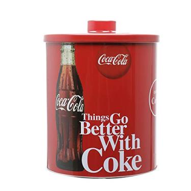 Imagem de LATA METAL ROUND CLASSIC LID COCA-COLA BETTER WITH COKE 14x14x18cm