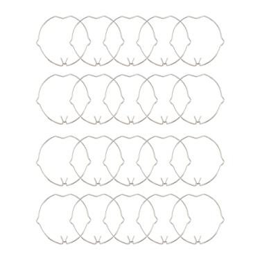 Imagem de 20 peças de clipes de mola de retenção de luz descendente, aço manganês, aparência brilhante, clipe de fixação da lâmpada Springot MR16