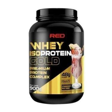 Imagem de Whey Protein Isolado Gold 900g - Red Series, Morango